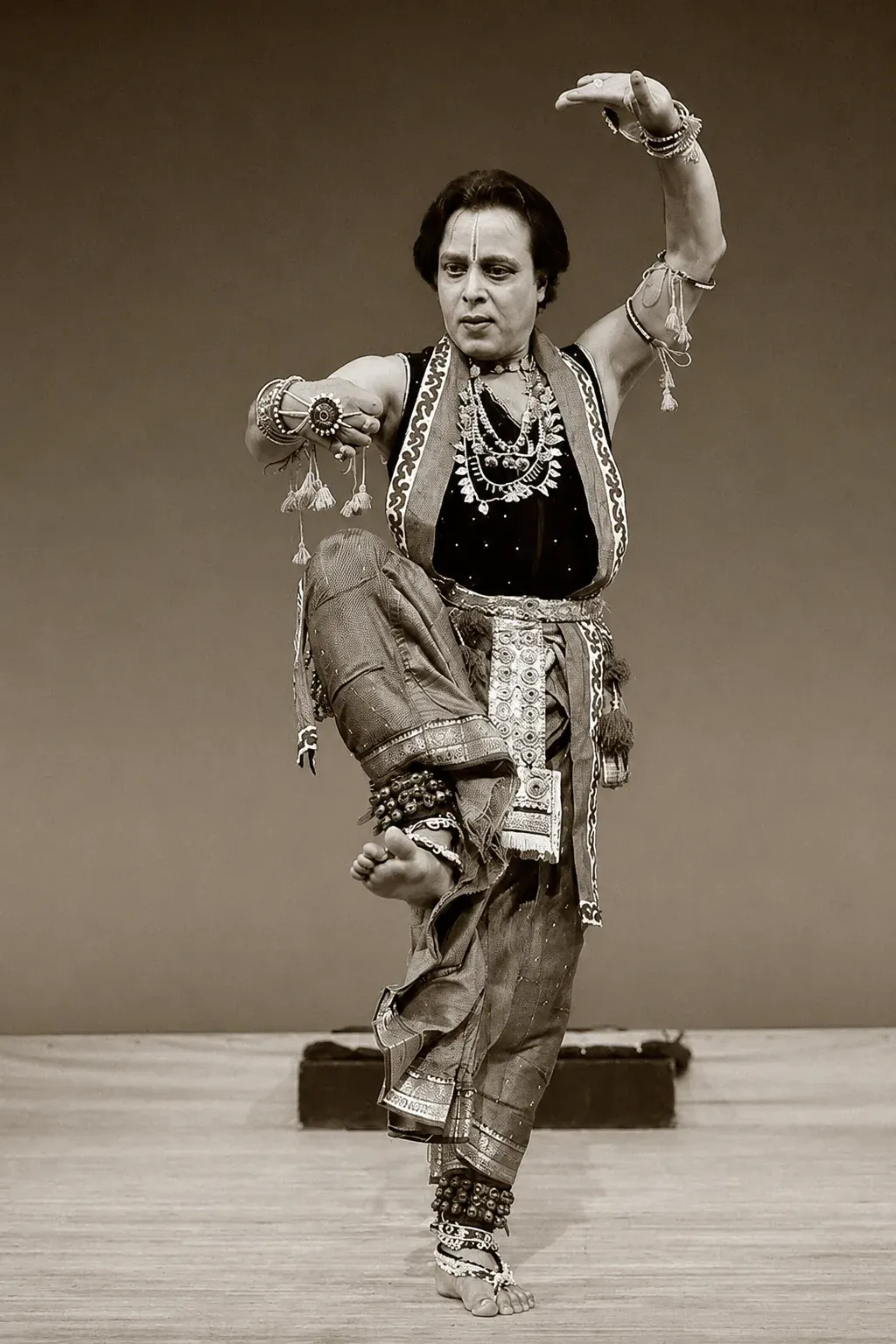 Sanjib performing Manipuri dance