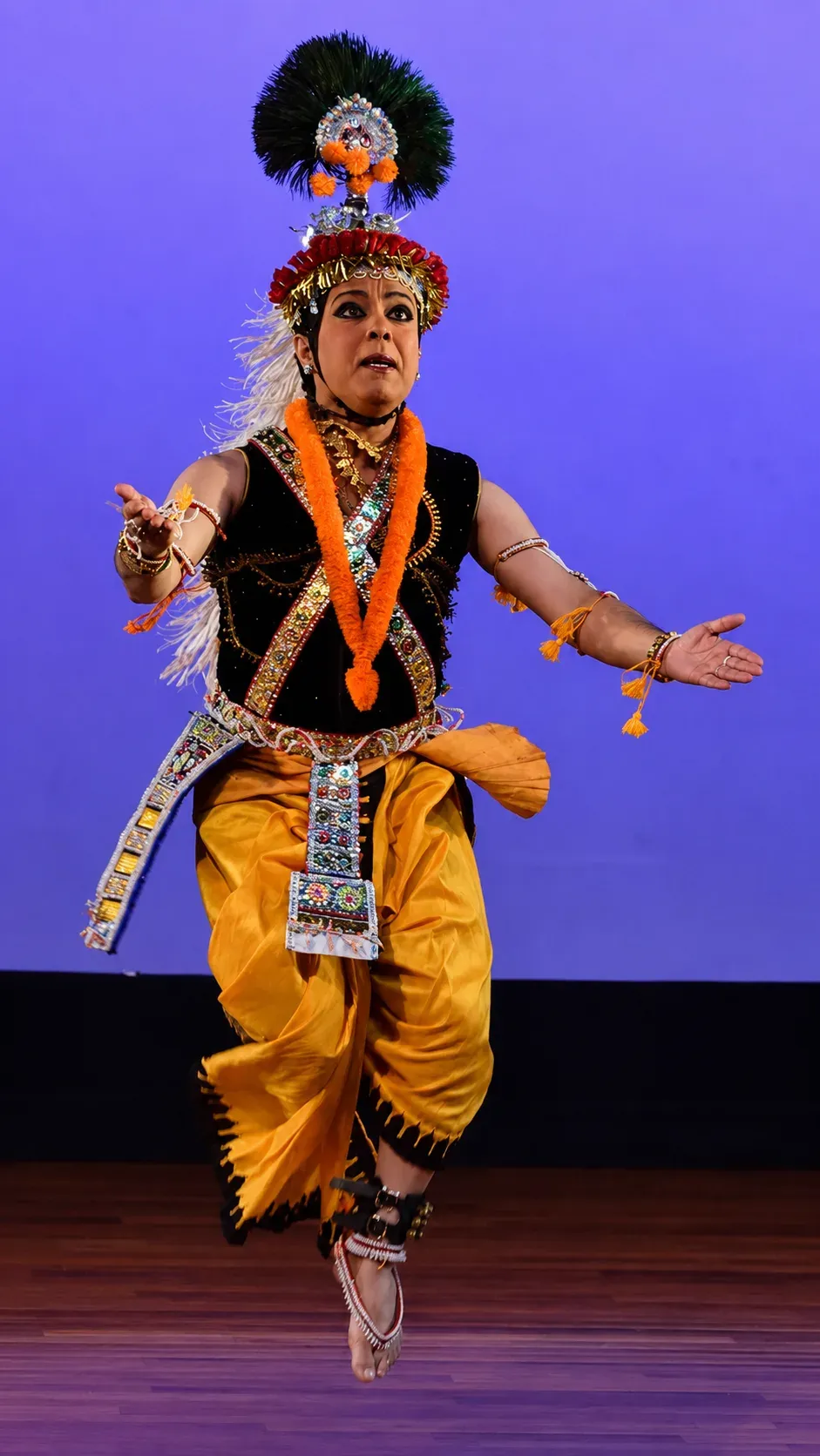 Sanjib performing Manipuri dance